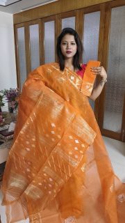 Dhakai jamdani saree - Image 2
