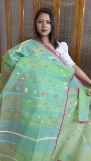 Dhakai Jamdani Saree - Image 3