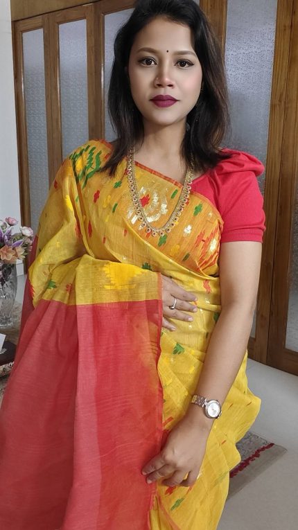 Dhakai jamdani saree