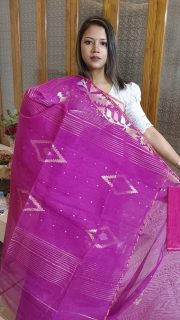 Dhakai Jamdani Saree - Image 2