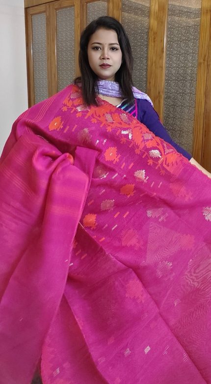 Dhakai Jamdani Saree
