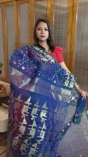Dhakai Jamdani Saree - Image 3